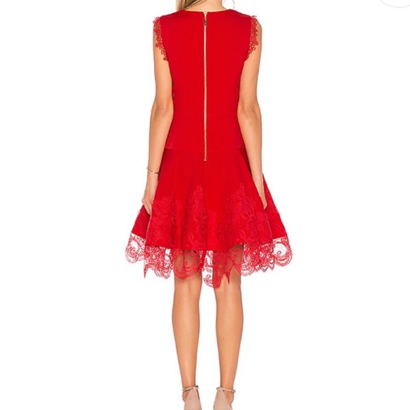 Antonia Red Dress. Bronx and Banco. - Picture 3 of 6